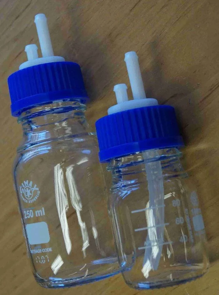 SIMAX glass canister, plastic connectors – Canisters with lid