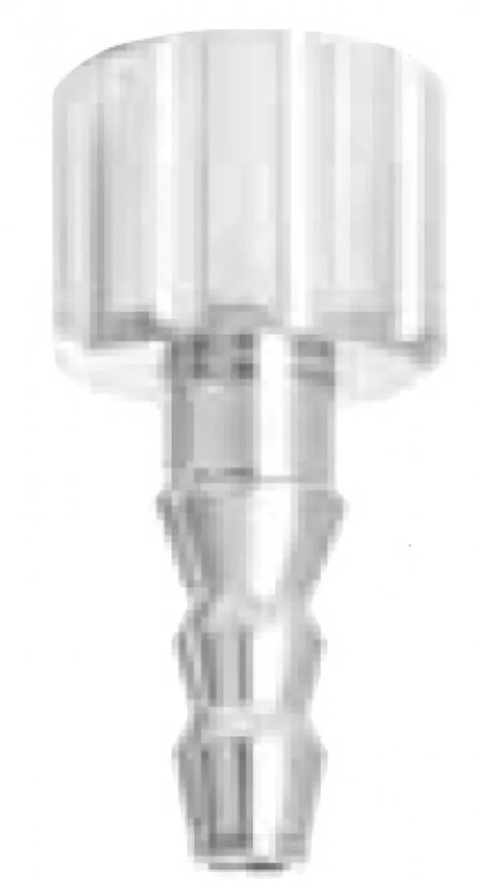 Fixed hose barb for RTM3 – Flowmeters