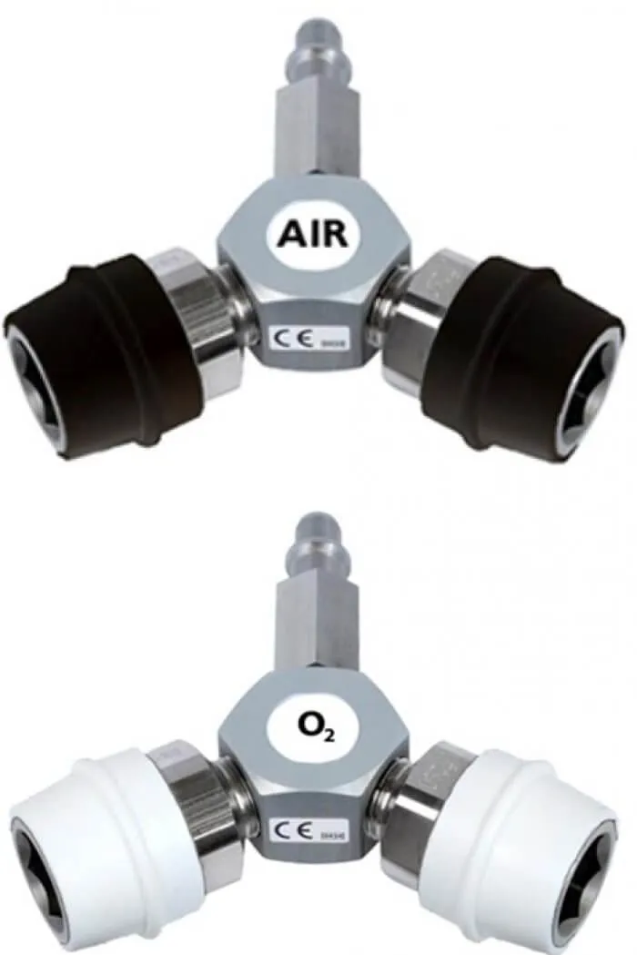 Y-shaped splitter, CZ connector – Flowmeters